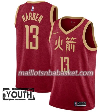 Maillot Enfant Houston Rockets James Harden 13 2018-19 Nike City Edition Rouge Swingman Maillot Enfant Houston Rockets James Harden 13 2018-19 Nike City Edition Rouge Swingman